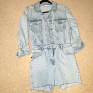 Zara denim jumpsuit